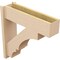 Ekena Millwork 7 1/2-in W x 26-in D x 26-in H Balboa Block Rough Cedar Woodgrain TimberThane Outlooker, Primed Tan OUTUR075X26X26BOA44RCPR - alternate 3